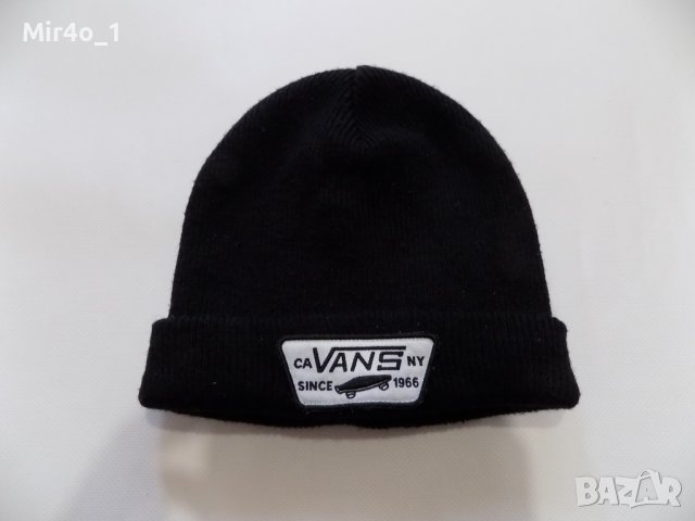 зимна шапка vans оригинална унисекс спортна топла черна скейтборд