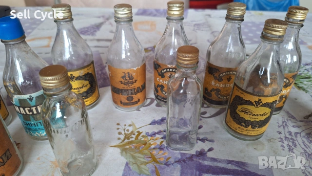 ✅СТЪКЛЕНИ ШИШЕНЦА - 100 МЛЛ. ВИНПРОМ❗, снимка 3 - Антикварни и старинни предмети - 53052248