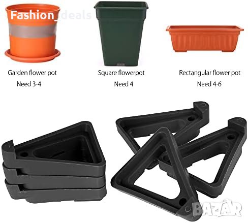 Нови 12 броя  Стойки Крака за саксии за цветя растения Градина, снимка 7 - Други - 41993891