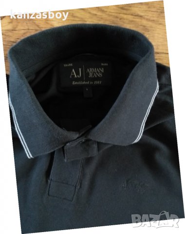  ARMANI JEANS's polo shirt - страхотна мъжка блуза КАТО НОВА, снимка 10 - Блузи - 34175939
