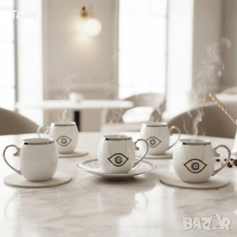 Еспресо машина MUHLER + Луксозен порцеланов сервиз - Екстравагантен комплект 2 в 1, снимка 6 - Кафемашини - 52398680