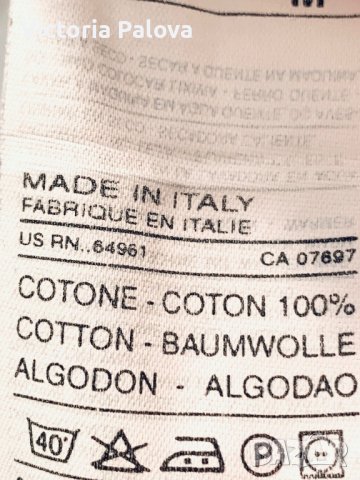 Бяла рокля BENETTON, памук, снимка 9 - Рокли - 41616341