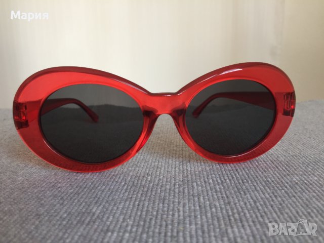 Нови Дамски Слънчеви Очила Червени Черни Прозрачни Кръгли Ретро Модел Модерни , снимка 16 - Слънчеви и диоптрични очила - 44448902
