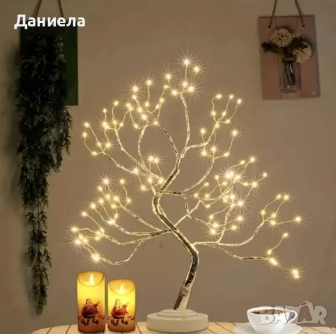 Декоративно LED светещо дърво, снимка 2 - Лед осветление - 49185255