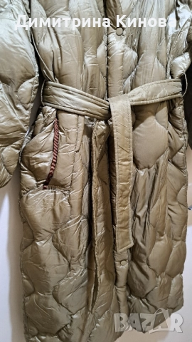дълга пухенка Mango - M номер, снимка 2 - Якета - 52037484