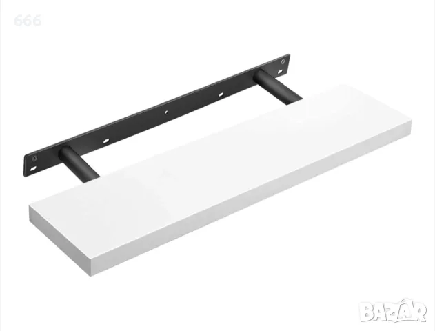 Стенен рафт за книги, снимки, декорации, 80 x 20 x 3,8 см, снимка 5 - Други стоки за дома - 55836531