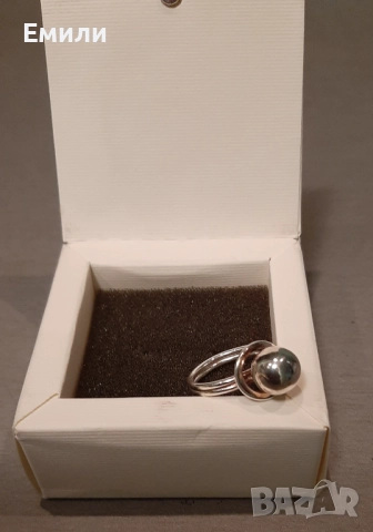 Дамски сребърен пръстен, снимка 2 - Пръстени - 52694473