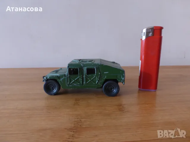 Военна метална количка Хамър Хъмви Maisto Humvee 1/40 играчка 1985 г, снимка 10 - Колекции - 47452605