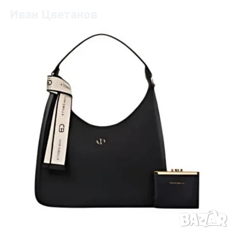 Дамска чанта CHRISBELLA с малко портмоне – Стил и удобство в едно, снимка 8 - Чанти - 50941599