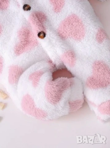 Плюшено боди за момиче  6-9мес, снимка 4 - Бодита за бебе - 51184382