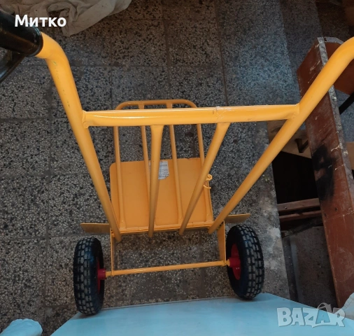 Ръчна количка с 2 броя пневматични колела и падаща решетка , снимка 5 - Други инструменти - 53787871