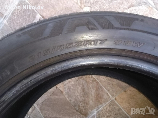 Два броя летни гуми Nexen 215/55/17, снимка 4 - Гуми и джанти - 52416904