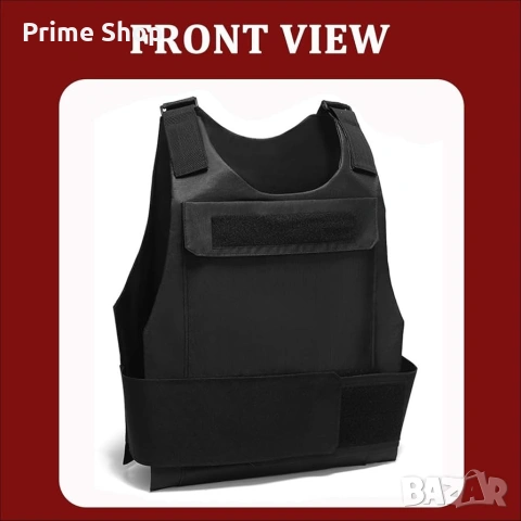 Тактическа жилетка Favuit за Airsoft и пейнтбол, регулируема, черна, снимка 10 - Спортна екипировка - 53516875