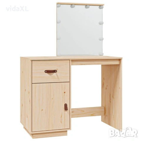 vidaXL Тоалетка с LED, 95x50x133,5 см(SKU:820092)