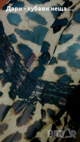 Ефирна туника от шифон, с дантелен акцент🍀❤M❤🍀арт.093, снимка 2 - Туники - 35734600