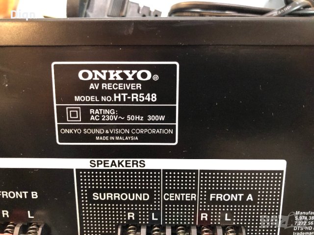 Onkyo HT-R548, снимка 12 - Ресийвъри, усилватели, смесителни пултове - 41438026