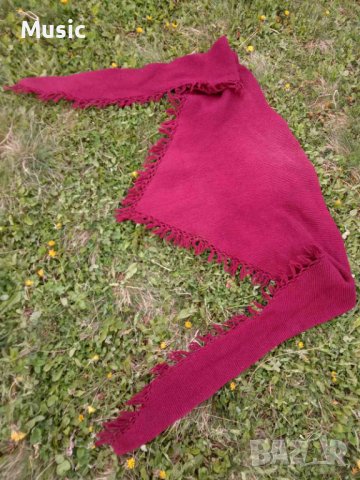 Автентичен ръчно плетен НОВ вълнен дамски шал , снимка 4 - Шалове - 40643768