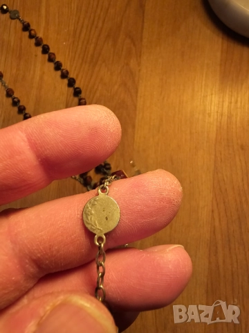 Стара молитвена броеница от франция с кръст богородица йосиф и исус за да ви пази и закриля., снимка 7 - Други ценни предмети - 51798333