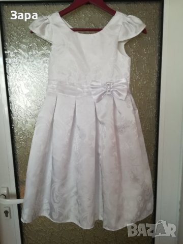 Официална бяла рокля 