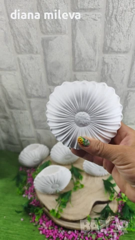 Вазички Маргаритки от гипсокерамика!!, снимка 11 - Декорация за дома - 51158796