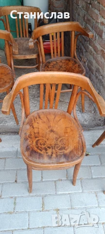 Ретро комплект виенски столове тонет, снимка 6 - Антикварни и старинни предмети - 50751137