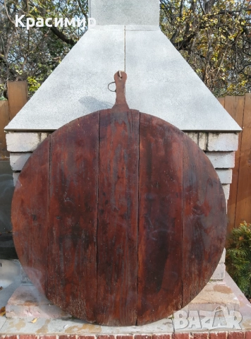 Дървен сач от едно време Размер 77/77см., снимка 2 - Нумизматика и бонистика - 52430570