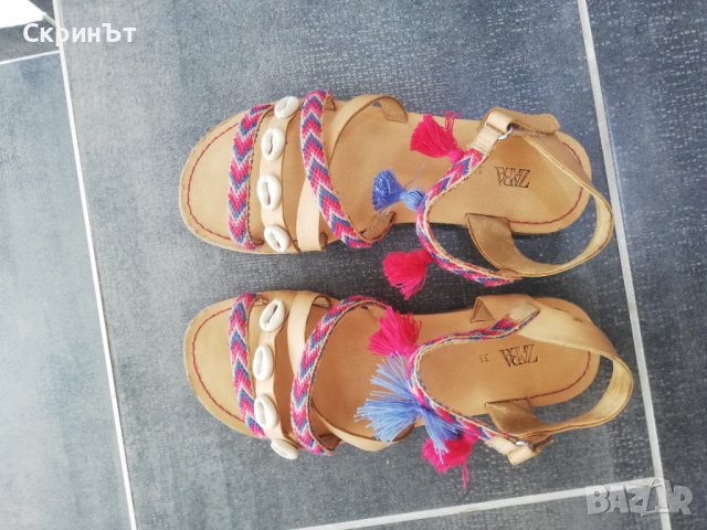 Zara N35 , снимка 2 - Детски сандали и чехли - 41381850