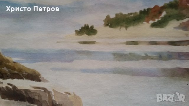 МАЙСТОРСКИ АКВАРЕЛ - РОДОПИ, БЪЛГАРСКИ АВТОР, ПОДПИСАНА, ДАТИРАНА, снимка 4 - Картини - 34746022