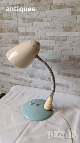 Метална полска лампа за бюро №19 - настолна - Антика, снимка 3 - Антикварни и старинни предмети - 40890037