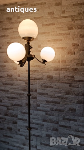 Стара месингова лампа - лампион - немски - Антика