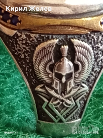 Поръчков Колекционерски сребърен пръстен с Лилав Аметист ювелирна изработка 52495, снимка 8 - Пръстени - 52985044