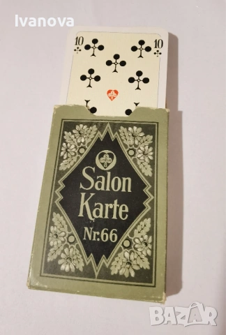 Ретро колекционерски карти рококо Salon 66, нови, снимка 4 - Карти за игра - 53560467