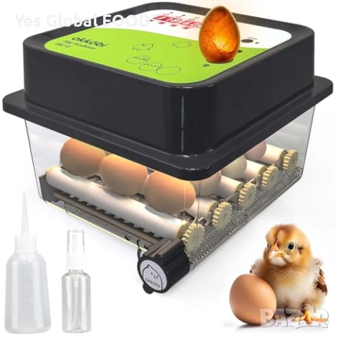 Okköbi OBI-12 автоматичен инкубатор NEW 2026 с дисплей  Описание:  Okköbi OBI-12 е напълно автоматич, снимка 2 - Други стоки за животни - 53096828