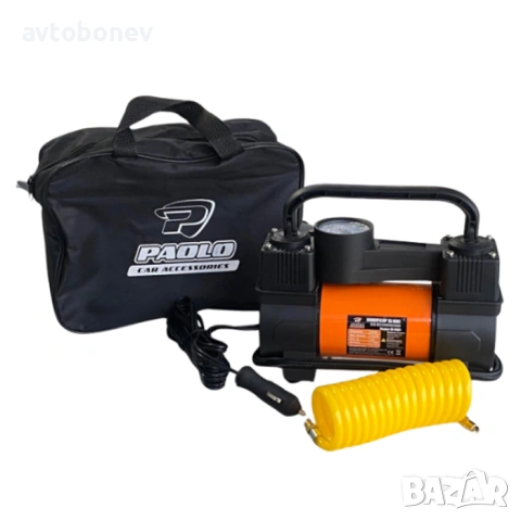 Автомобилен компресор-двубутален 12V, комплект