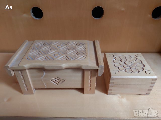 Стари дървени кутии за бижута , снимка 1 - Антикварни и старинни предмети - 35046719