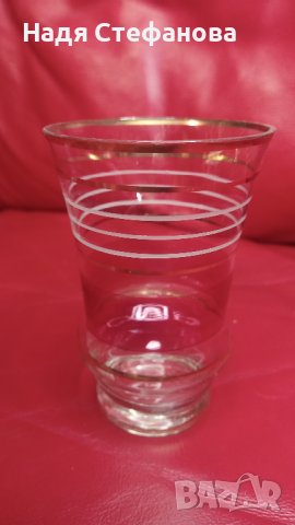 Разкошни водни чаши, калиево стъкло, 5 бр, снимка 4 - Чаши - 44191839