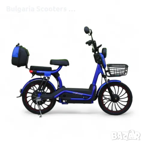 Електрически Мотопед MaxMotors EBZ 20 1200W/60V/20Ah - BLUE, снимка 5 - Мотоциклети и мототехника - 50015418
