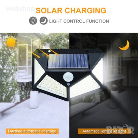 ПРОМО!!Комплект от 4 външни соларни лампи, Най-ново поколение, Водоустойчиви, Супер производителност, снимка 4 - Соларни лампи - 41573929