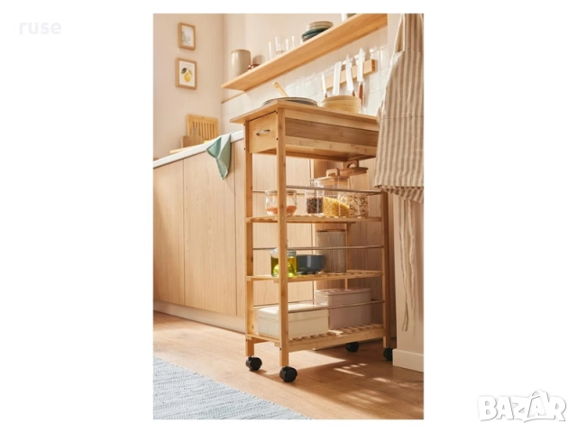 НОВИ! Рафт количка за ниша нишов шкаф на колела 29.5x54.5хН86см, снимка 2 - Други - 52401468