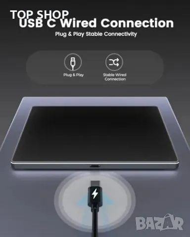 Нов Алуминиев тъчпад с мултитъч жестове за Mac/Windows 10/11 Сензорен панел, снимка 3 - Друга електроника - 49249397