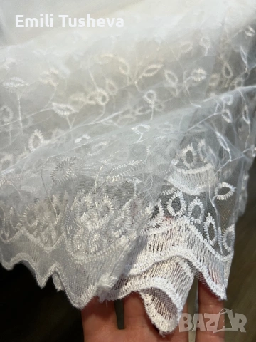 Бели пердета висч. 2.70/ ширч.3 - сет от 4бр