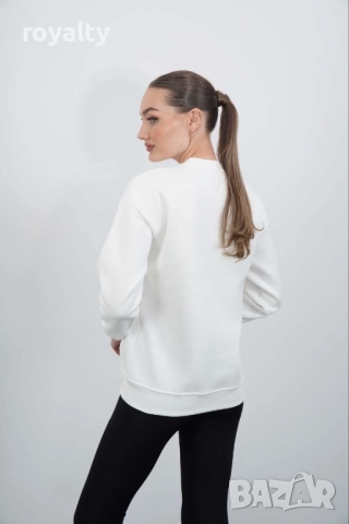 Tommy Hilfiger Памучна Бяла Дамска Блуза , снимка 2 - Блузи с дълъг ръкав и пуловери - 52055224