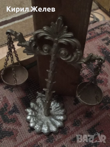 Стара метална везна 54272, снимка 6 - Антикварни и старинни предмети - 53639462