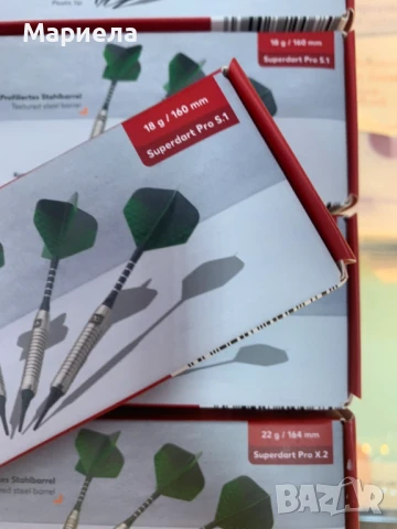 Комплект Стрели за Дартс / Pro S1 , Стрели за професионален дартс 3 броя с кутия, снимка 3 - Други - 50473202