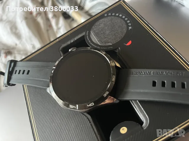 Huawei Watch GT 4 (46mm) Black – Като нов, с кутия, снимка 3 - Смарт гривни - 55824547