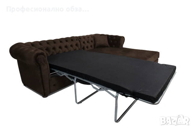 Ъглов диван разтегателен с ракла-с избор на нежна дамаска тип честърфийлд, снимка 11 - Дивани и мека мебел - 53444688