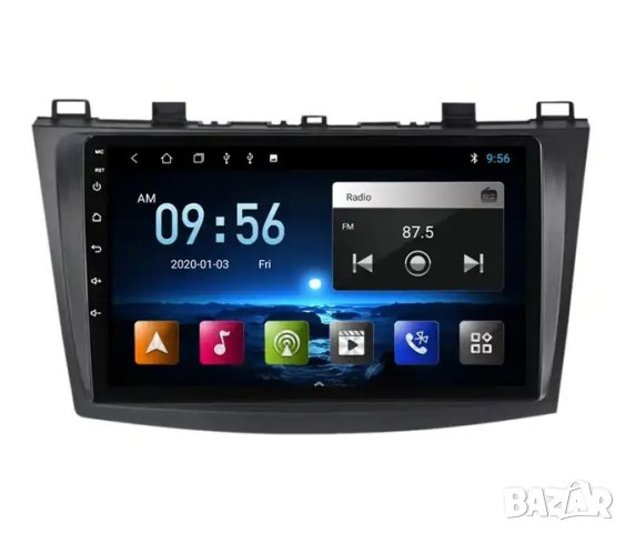 Мултимедия, за Mazda 3, Двоен дин, 1, 2 BK, Навигация, дисплей 2 Дин, плеър 9“ екран, Android, Мазда, снимка 9 - Аксесоари и консумативи - 42170318
