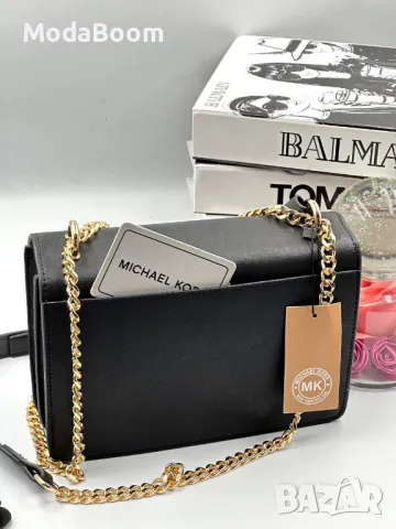 Michael Kors черна дамска чанта , снимка 5 - Чанти - 48565841