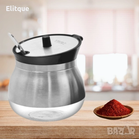 Бурканче с лъжичка за подправки, снимка 5 - Други - 52901418