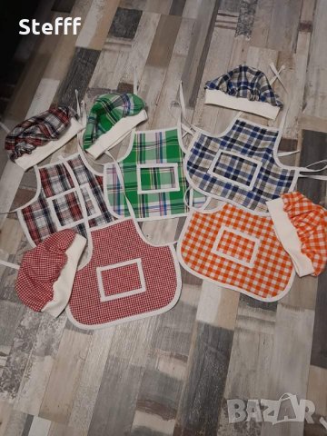 Бебешка готварска престилка с шапка